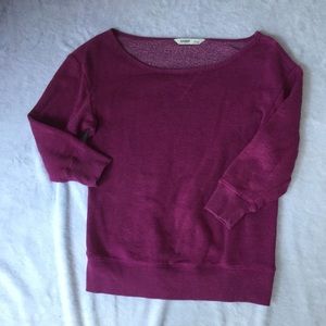 Old Navy 3/4 Sleeve Sweatshirt